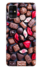 Chocolates Samsung M51 Pop Case by Casekaro