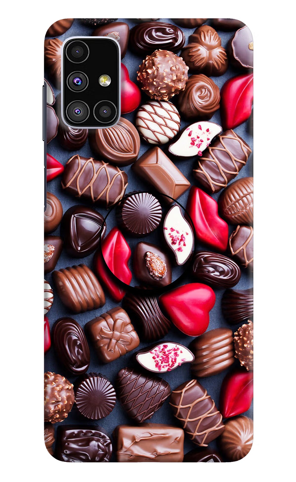 Chocolates Samsung M51 Pop Case by Casekaro