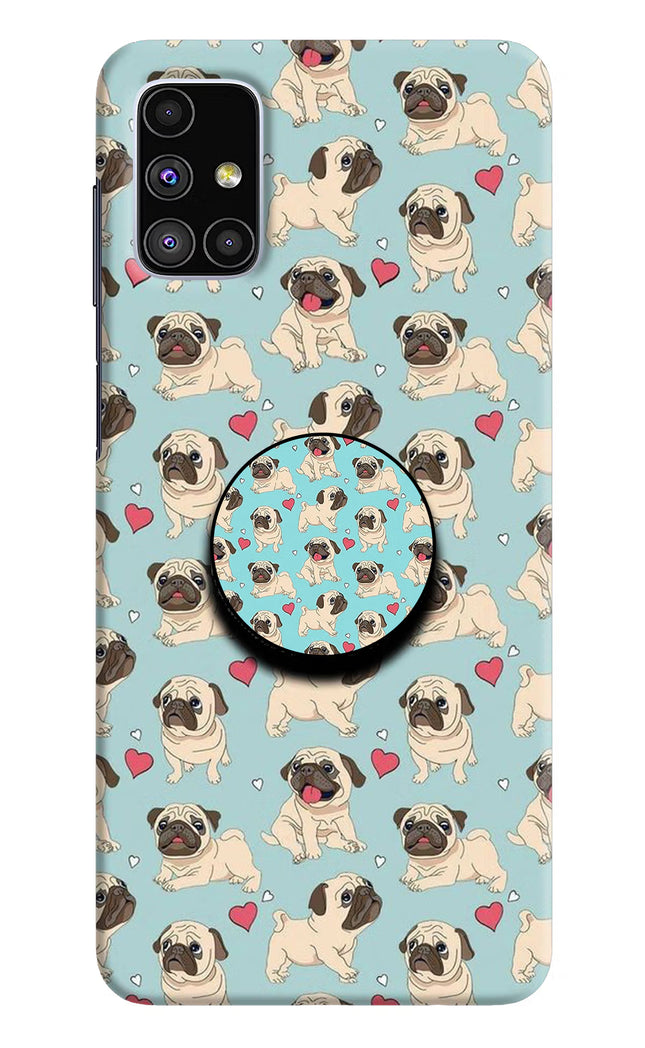 Pug Dog Samsung M51 Pop Case by Casekaro