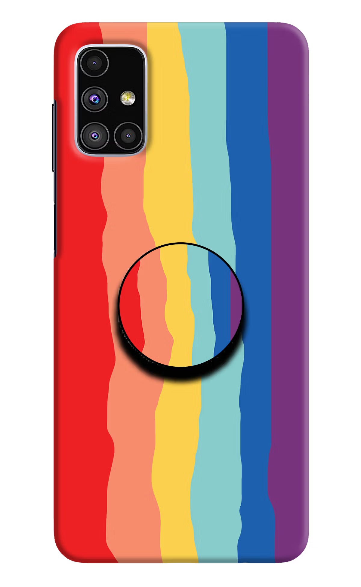 Rainbow Samsung M51 Pop Case by Casekaro