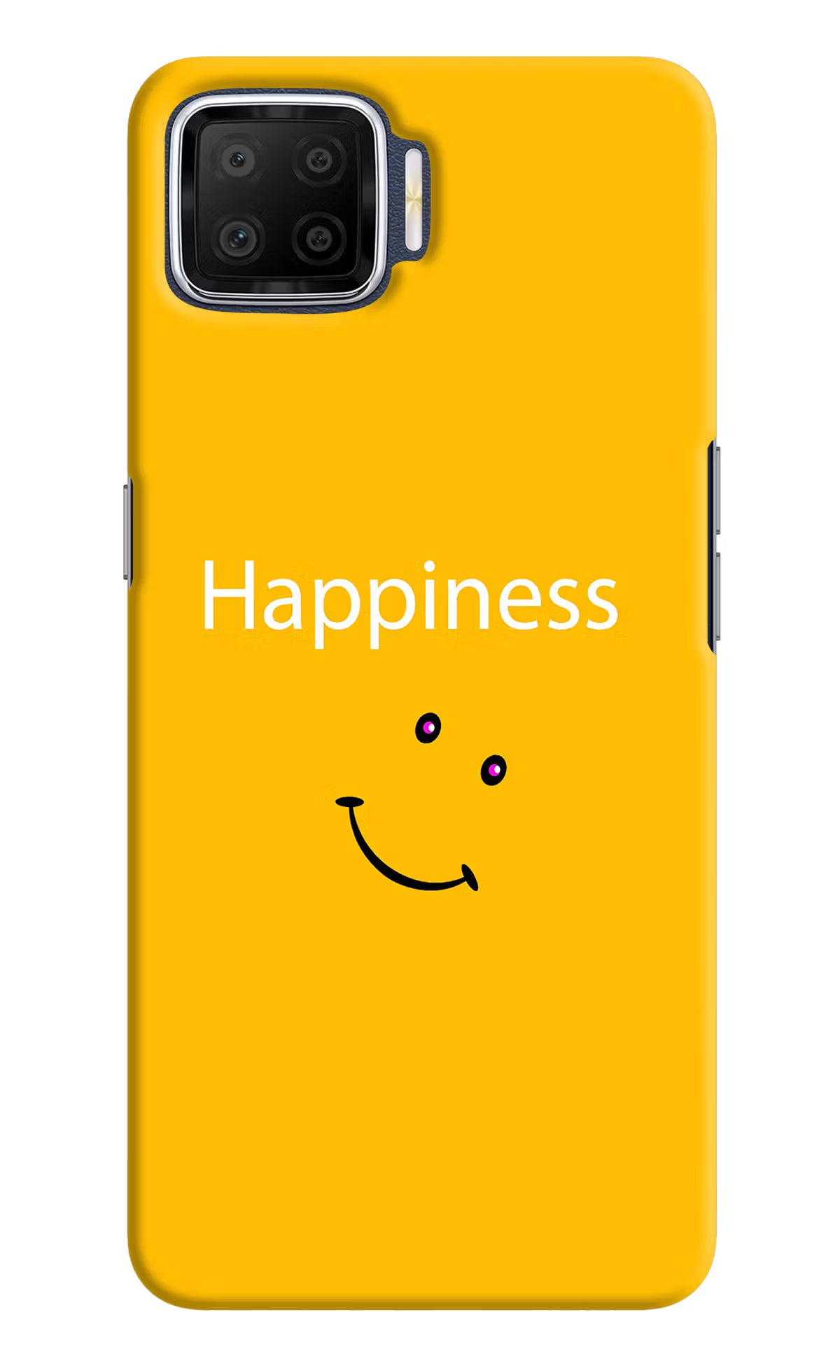 Happiness With Smiley Oppo F17 Hard Case Back Cover by Casekaro