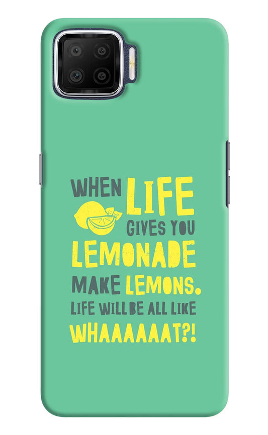 Quote Oppo F17 Hard Case Back Cover by Casekaro