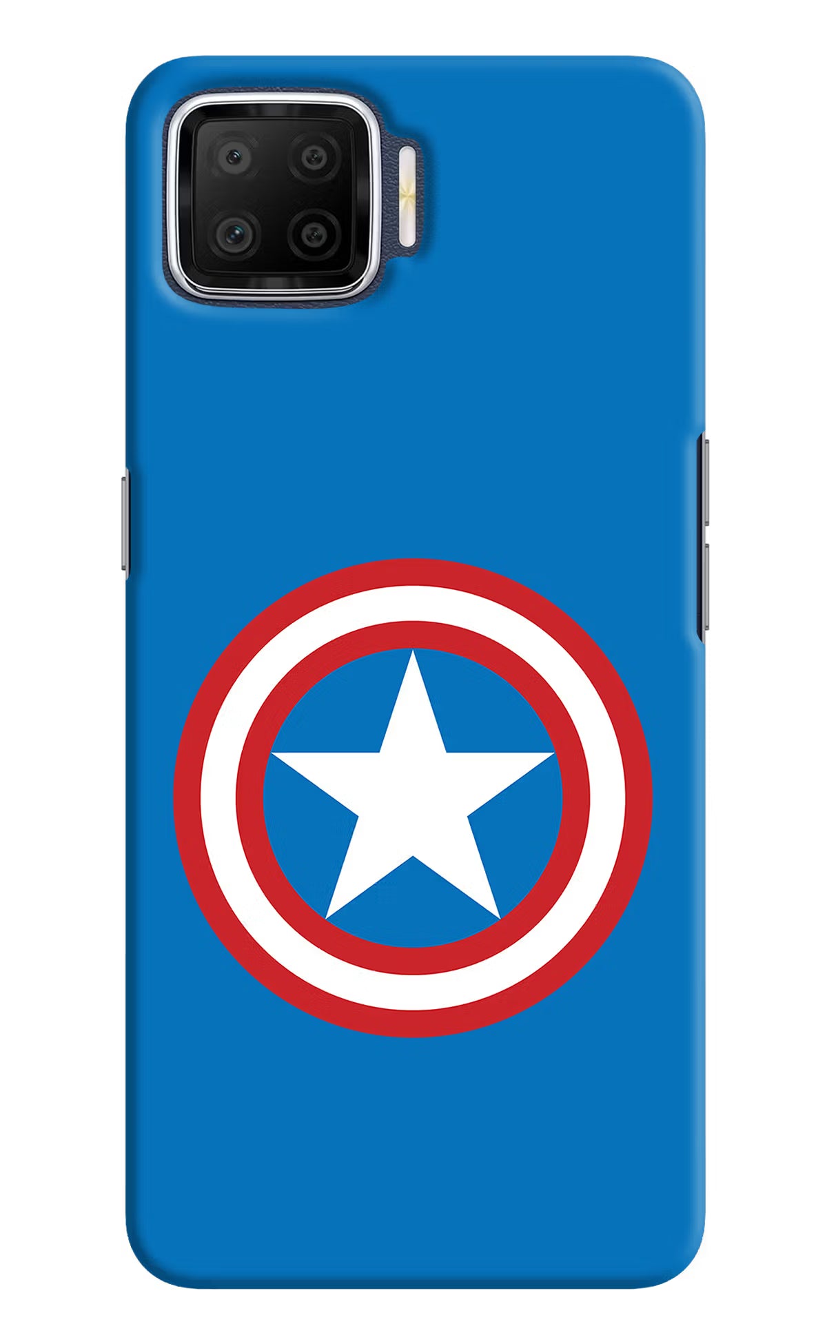 Captain America Logo Oppo F17 Hard Case Back Cover by Casekaro