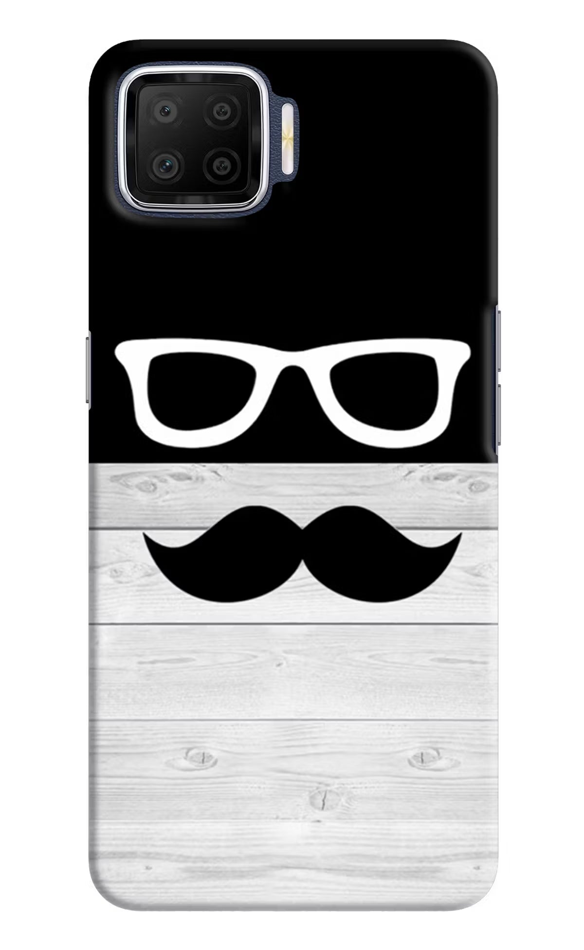 Mustache Oppo F17 Hard Case Back Cover by Casekaro