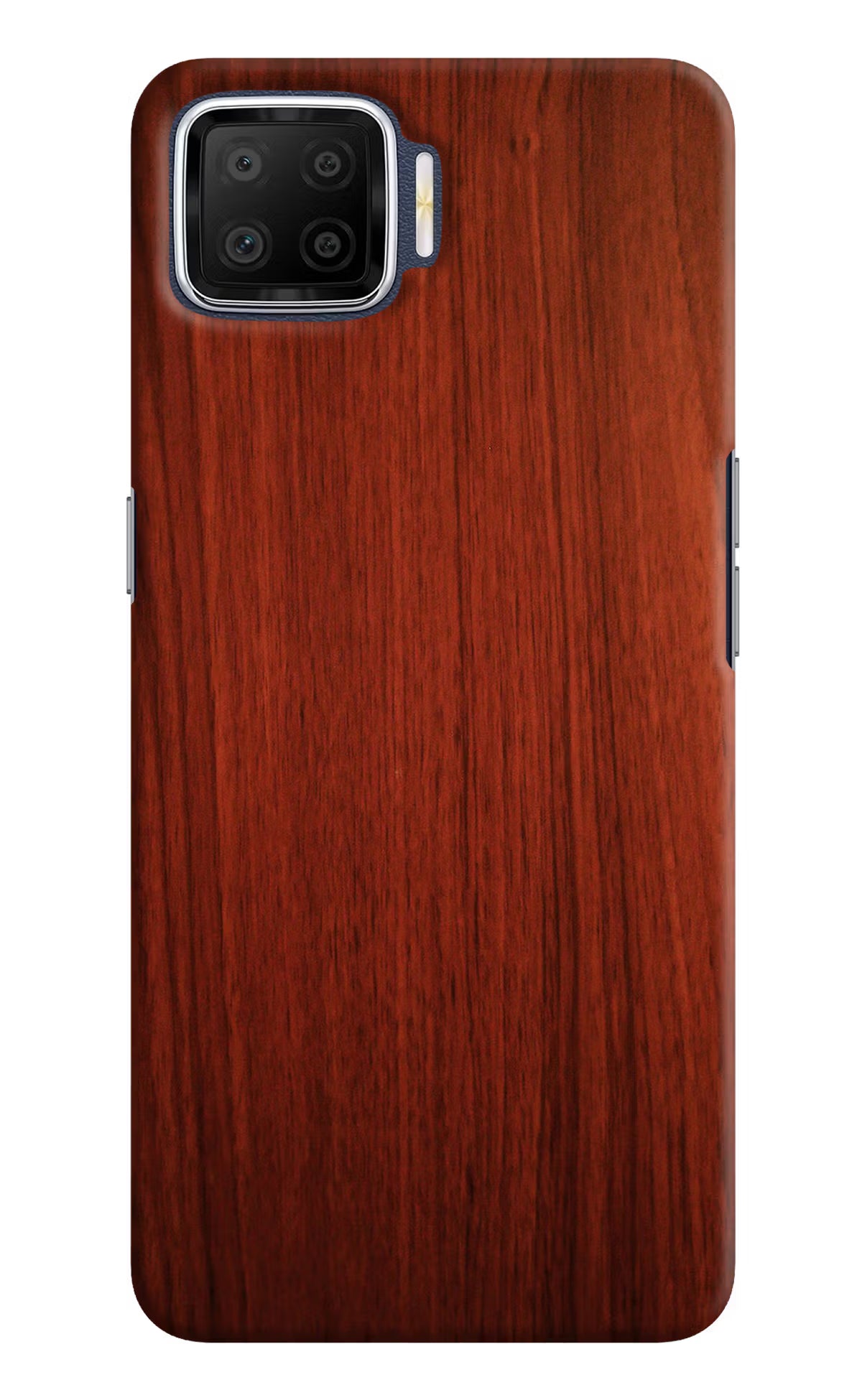 Wooden Plain Pattern Oppo F17 Hard Case Back Cover by Casekaro