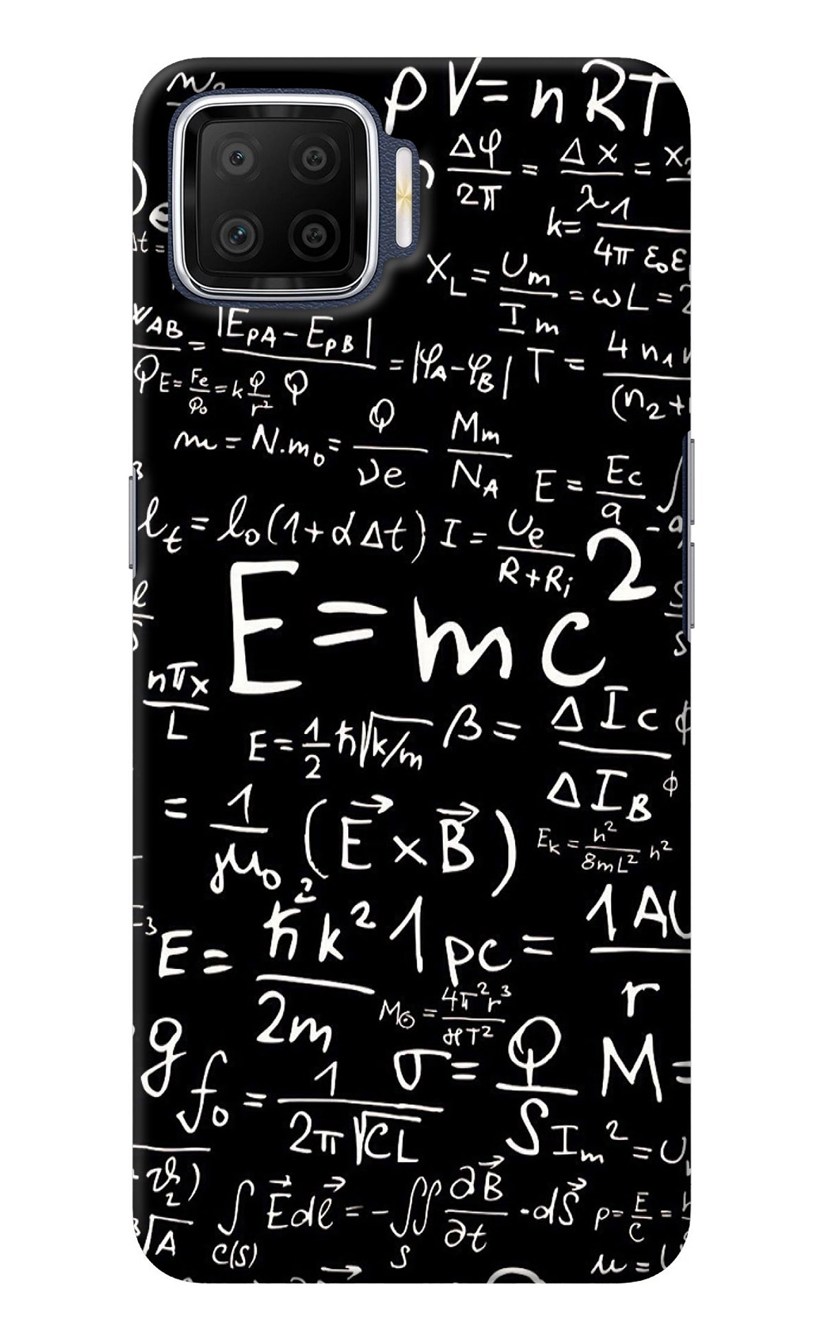 Physics Albert Einstein Formula Oppo F17 Back Cover