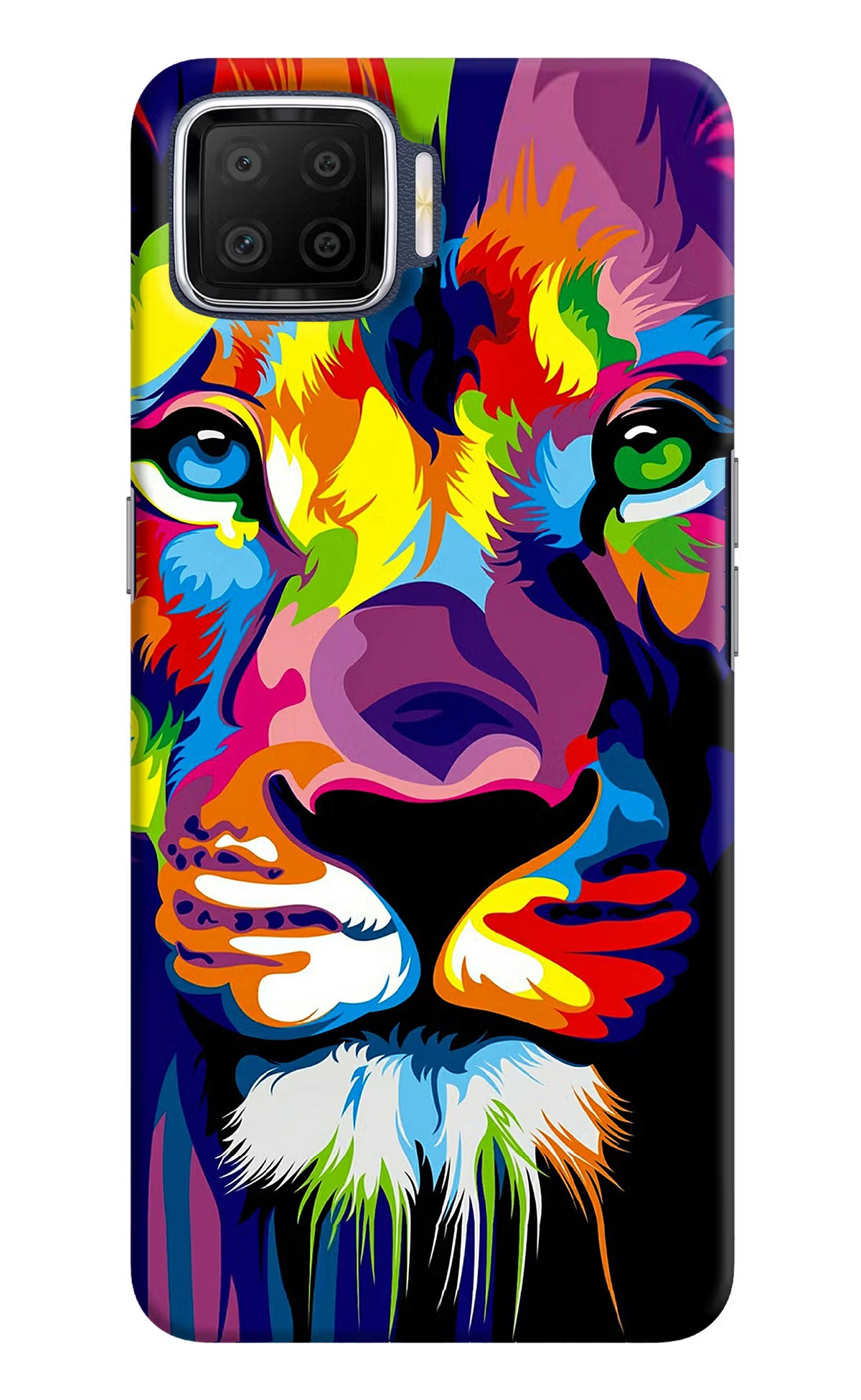 Lion Oppo F17 Hard Case Back Cover by Casekaro