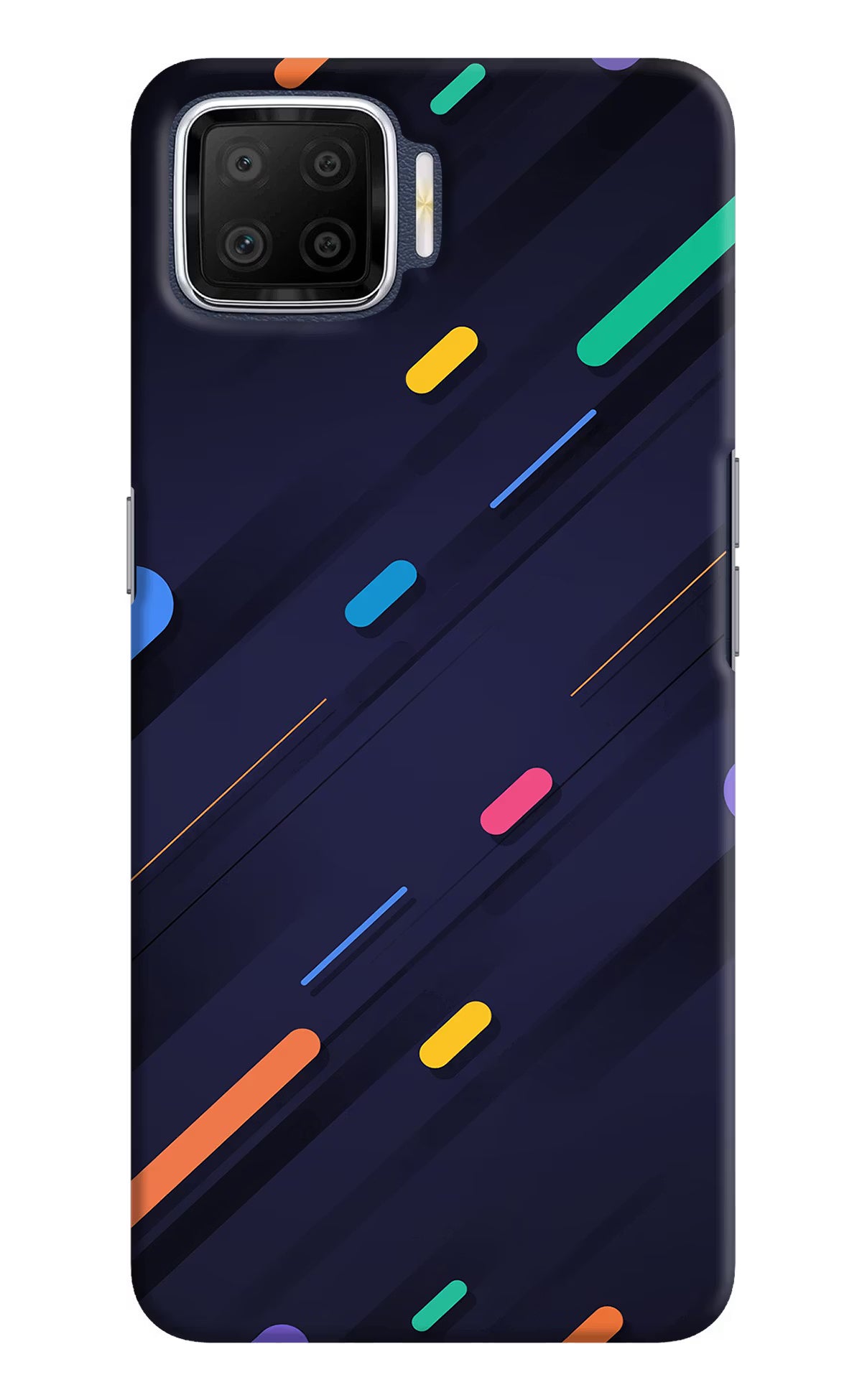Abstract Design Oppo F17 Hard Case Back Cover by Casekaro