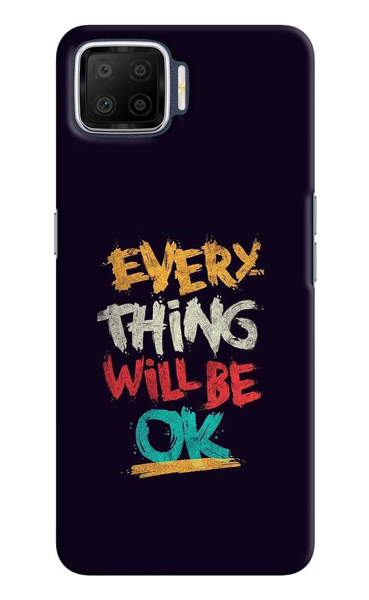 Everything Will Be Ok Oppo F17 Hard Case Back Cover by Casekaro