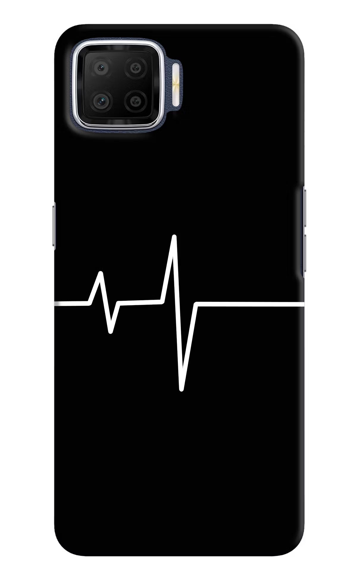 Heart Beats Oppo F17 Hard Case Back Cover by Casekaro