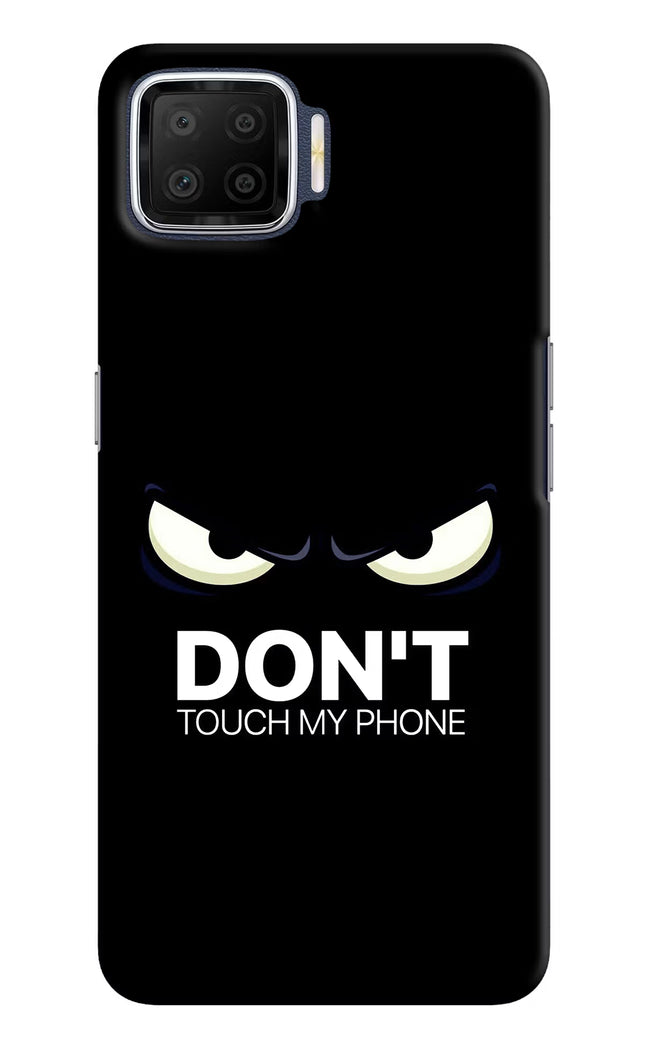 Don'T Touch My Phone Oppo F17 Hard Case Back Cover by Casekaro