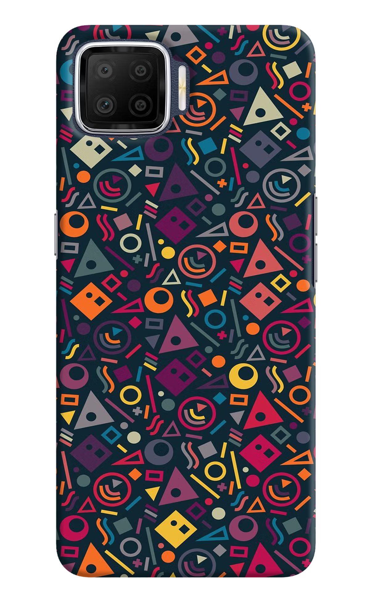 Geometric Abstract Oppo F17 Hard Case Back Cover by Casekaro