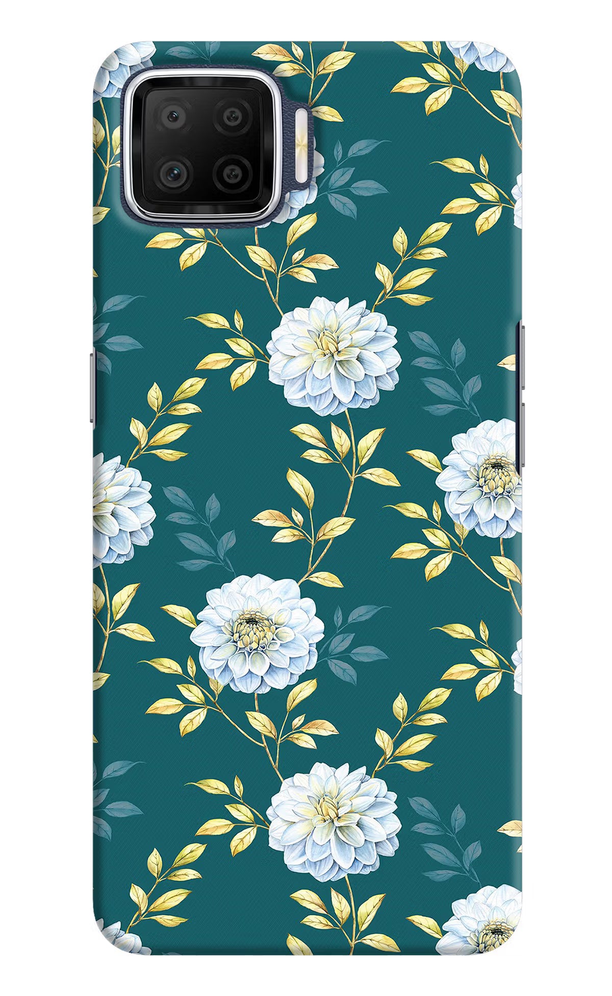 Flowers Oppo F17 Hard Case Back Cover by Casekaro