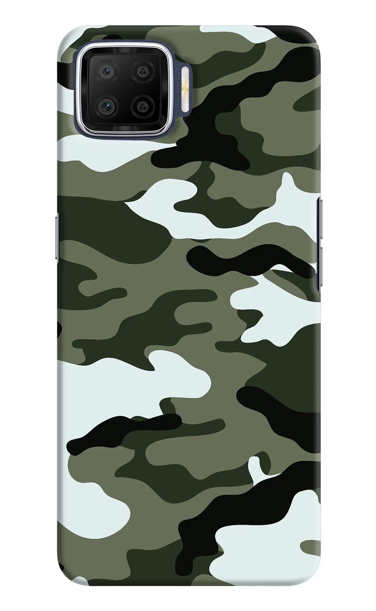 Camouflage Oppo F17 Hard Case Back Cover by Casekaro