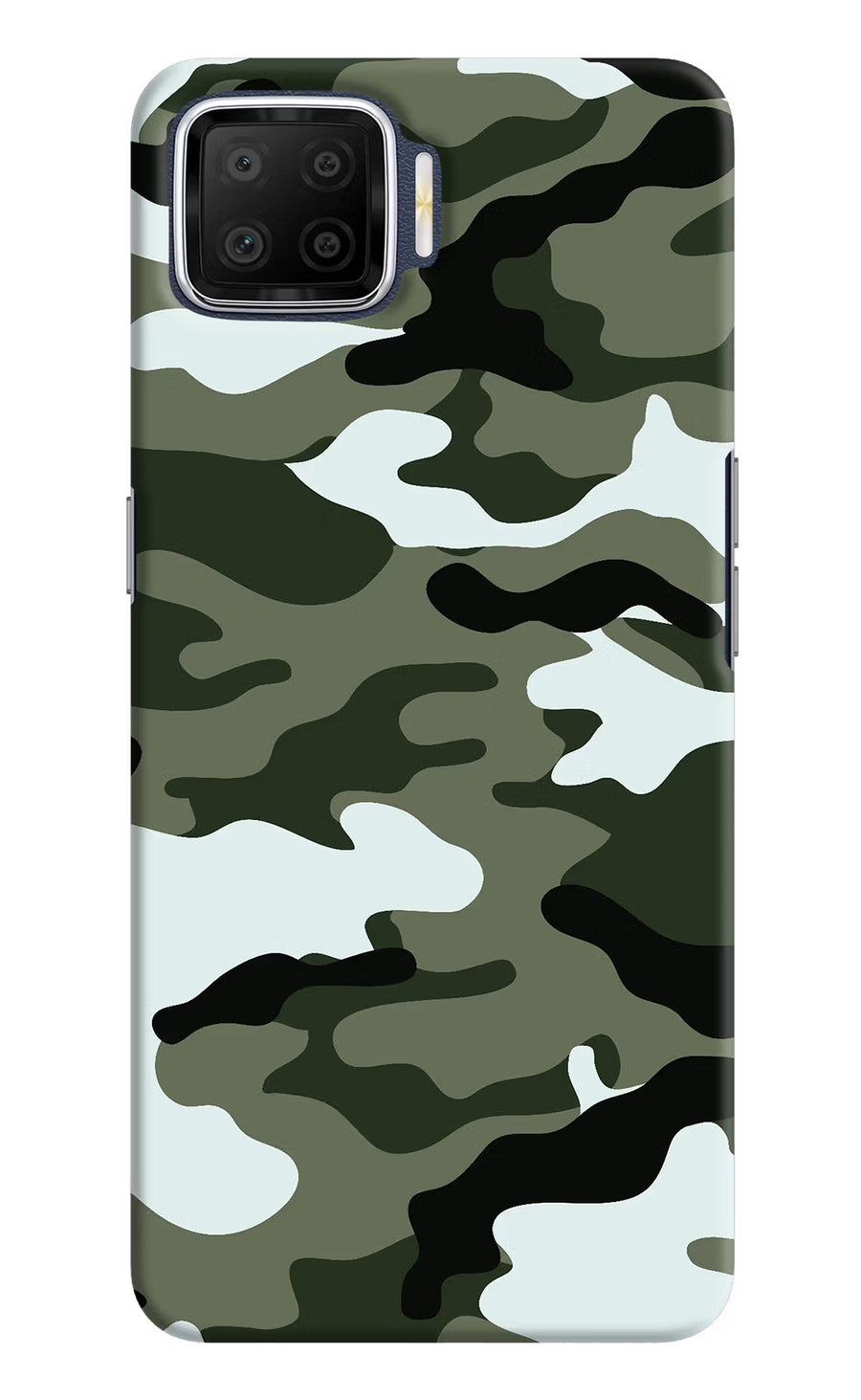 Camouflage Oppo F17 Back Cover, Hard case