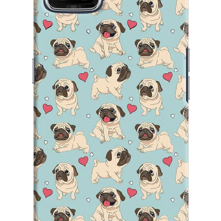 Pug Dog Oppo F17 Hard Case Back Cover by Casekaro