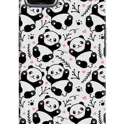 Cute Panda Oppo F17 Hard Case Back Cover by Casekaro