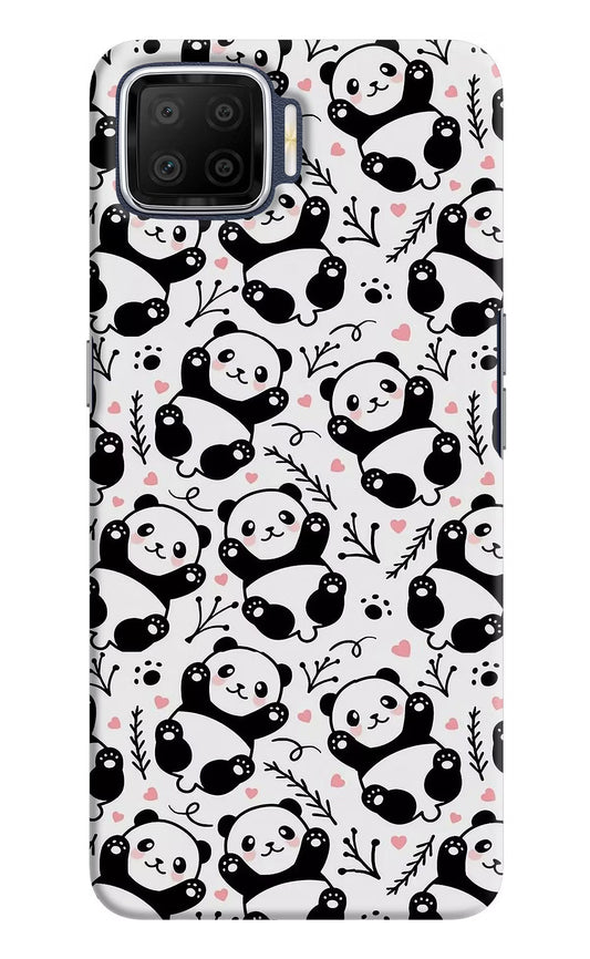 Cute Panda Oppo F17 Hard Case Back Cover by Casekaro