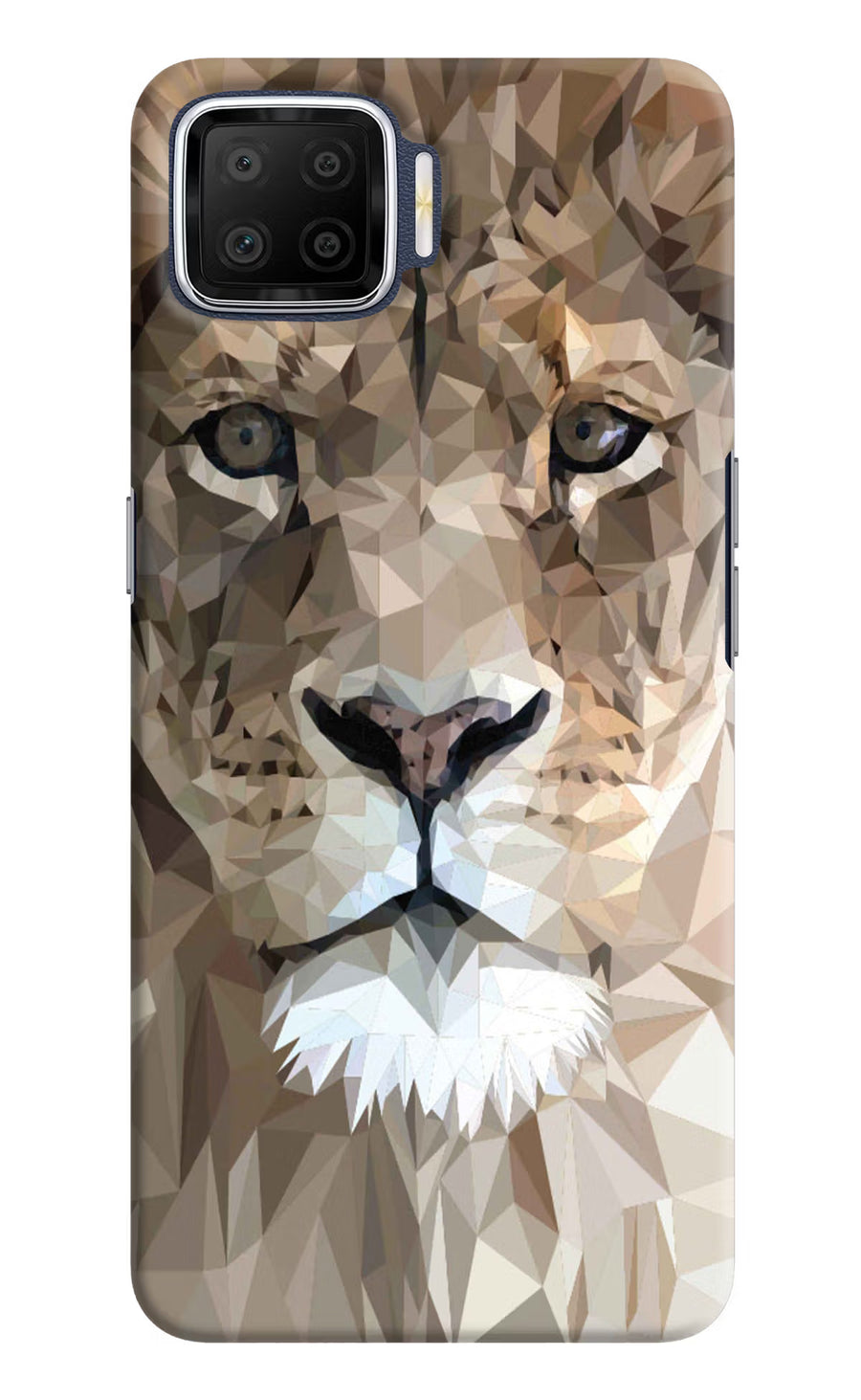 Lion Art Oppo F17 Back Cover, Hard case