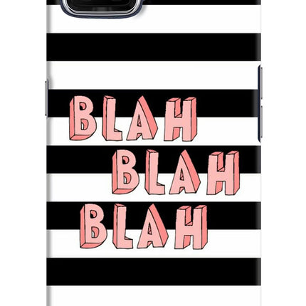 Blah Blah Blah Oppo F17 Hard Case Back Cover by Casekaro