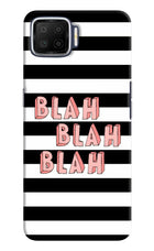 Blah Blah Blah Oppo F17 Hard Case Back Cover by Casekaro