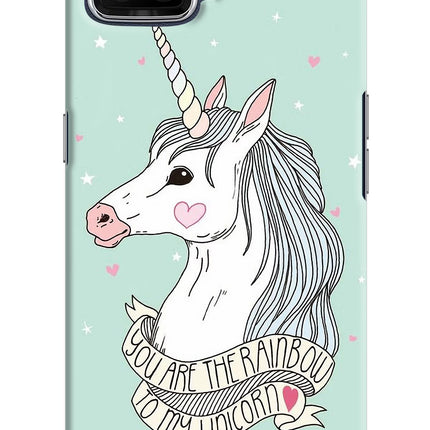 Unicorn Wallpaper Oppo F17 Hard Case Back Cover by Casekaro