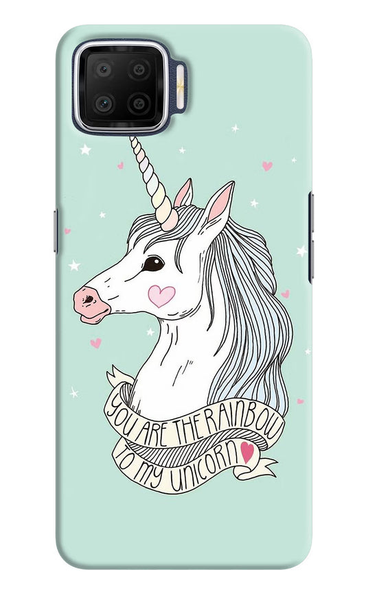 Unicorn Wallpaper Oppo F17 Hard Case Back Cover by Casekaro