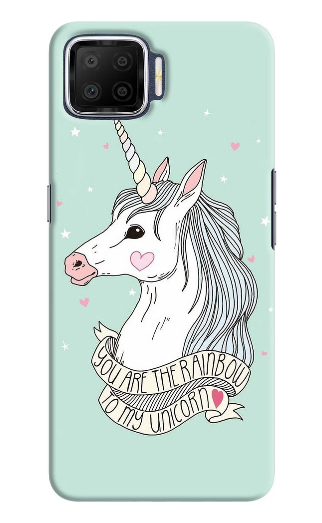 Unicorn Wallpaper Oppo F17 Hard Case Back Cover by Casekaro