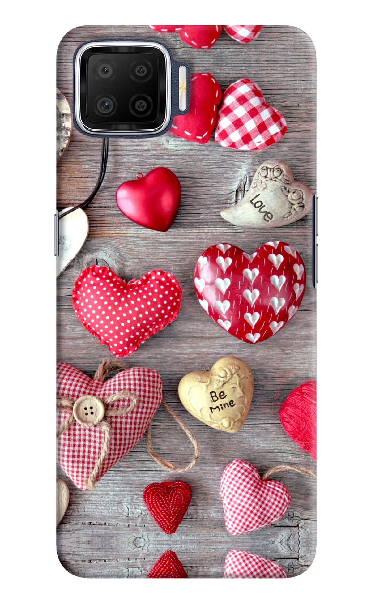 Love Wallpaper Oppo F17 Hard Case Back Cover by Casekaro