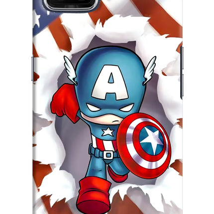 Captain America Oppo F17 Hard Case Back Cover by Casekaro