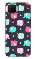 Elephants Oppo F17 Hard Case Back Cover by Casekaro
