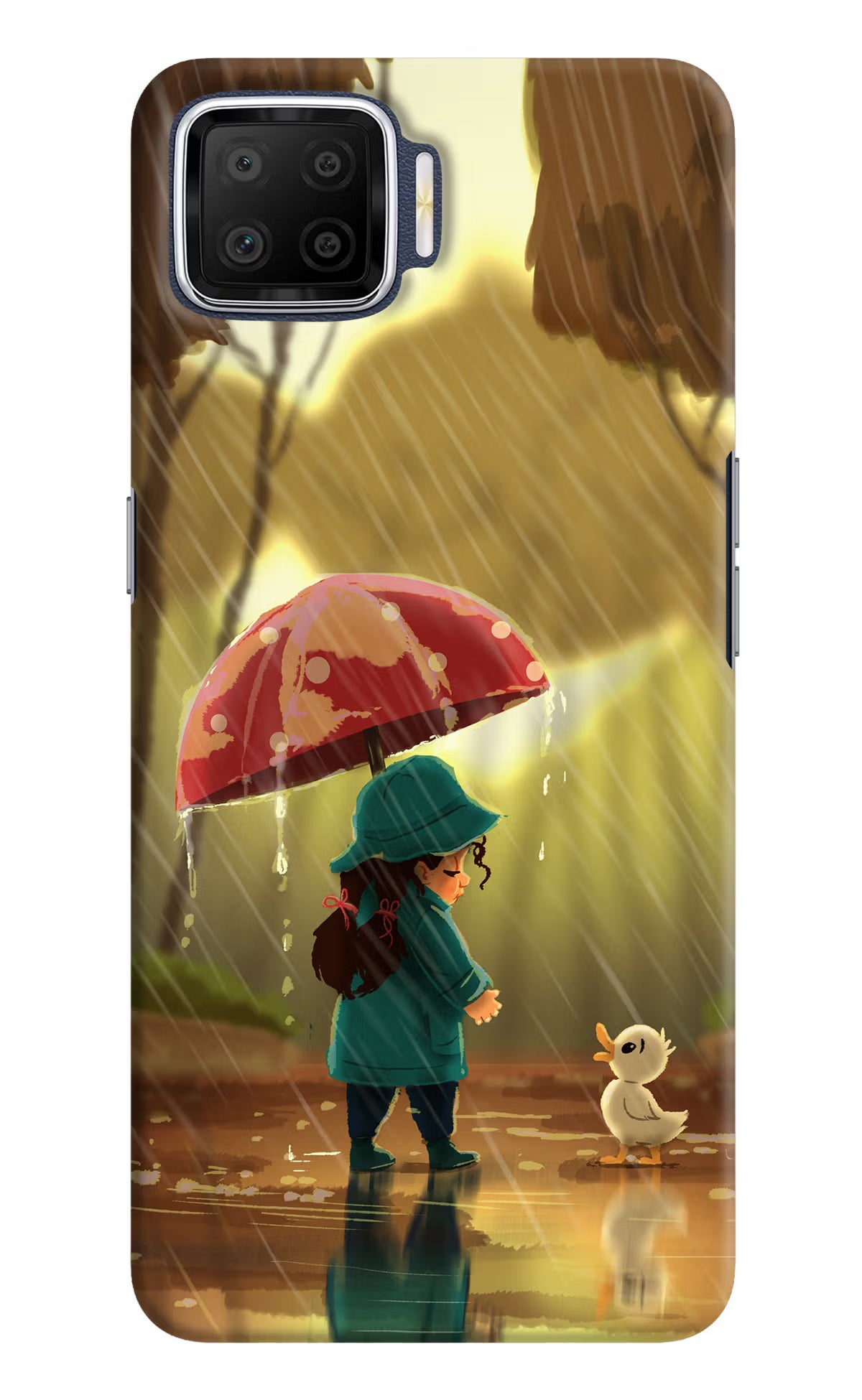 Rainy Day Oppo F17 Hard Case Back Cover by Casekaro