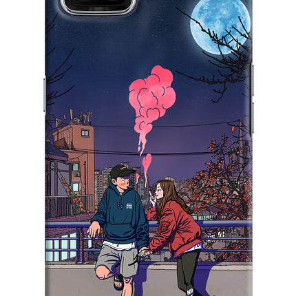 Chilling Couple Oppo F17 Hard Case Back Cover by Casekaro