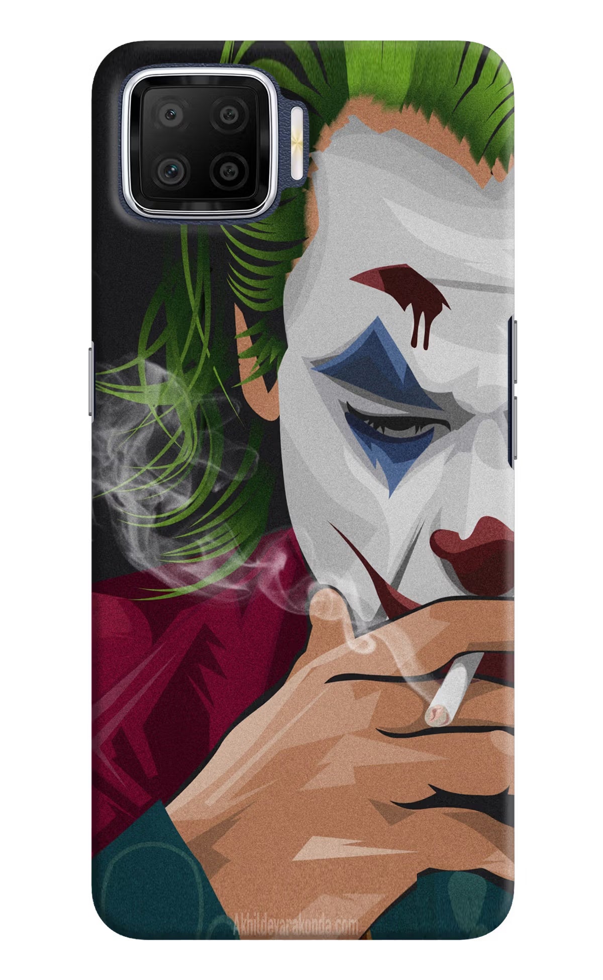 Joker Smoking Oppo F17 Hard Case Back Cover by Casekaro