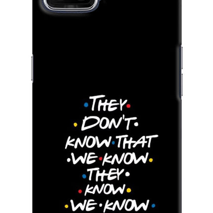 FRIENDS Dialogue Oppo F17 Hard Case Back Cover by Casekaro