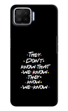 FRIENDS Dialogue Oppo F17 Hard Case Back Cover by Casekaro