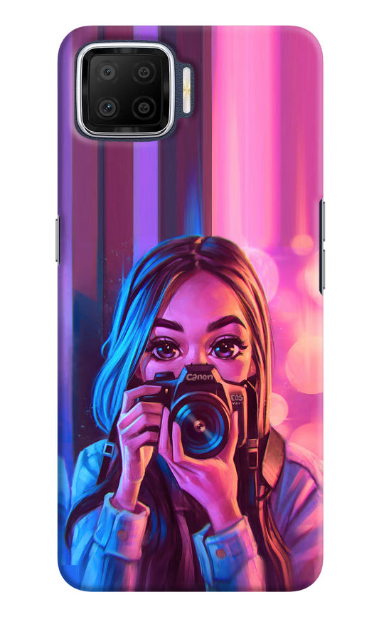 Girl Photographer Oppo F17 Hard Case Back Cover by Casekaro