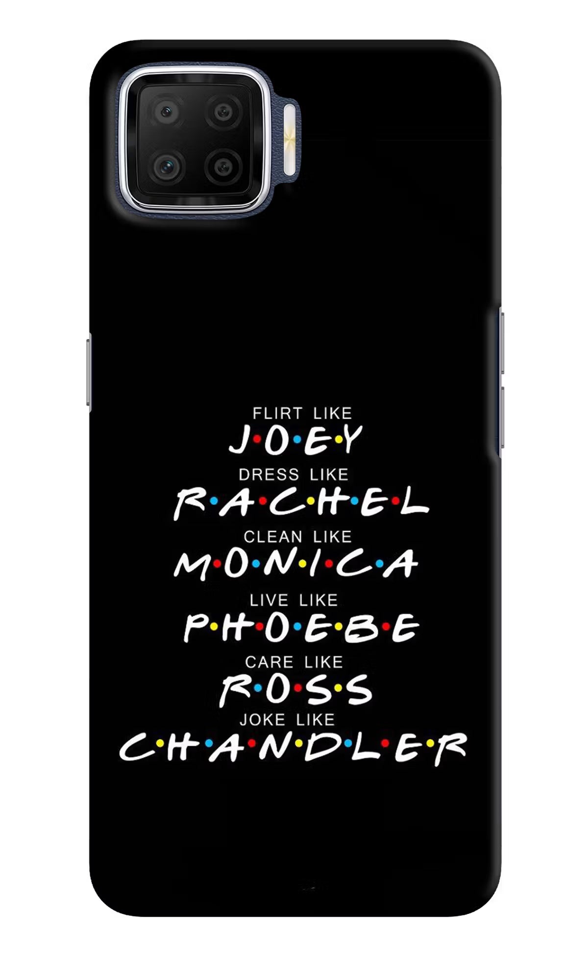 FRIENDS Character Oppo F17 Hard Case Back Cover by Casekaro