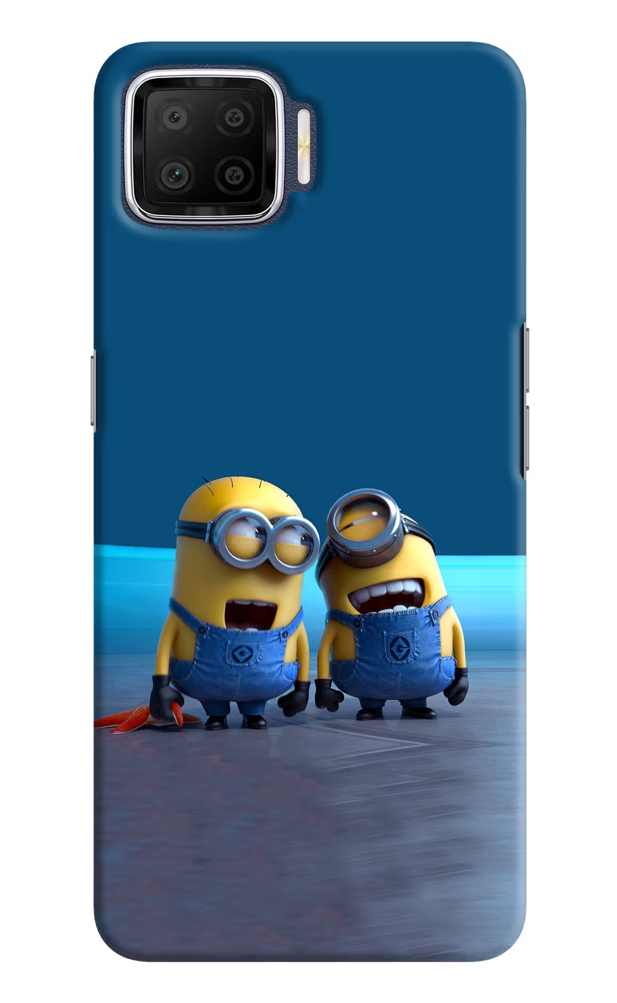 Minion Laughing Oppo F17 Hard Case Back Cover by Casekaro