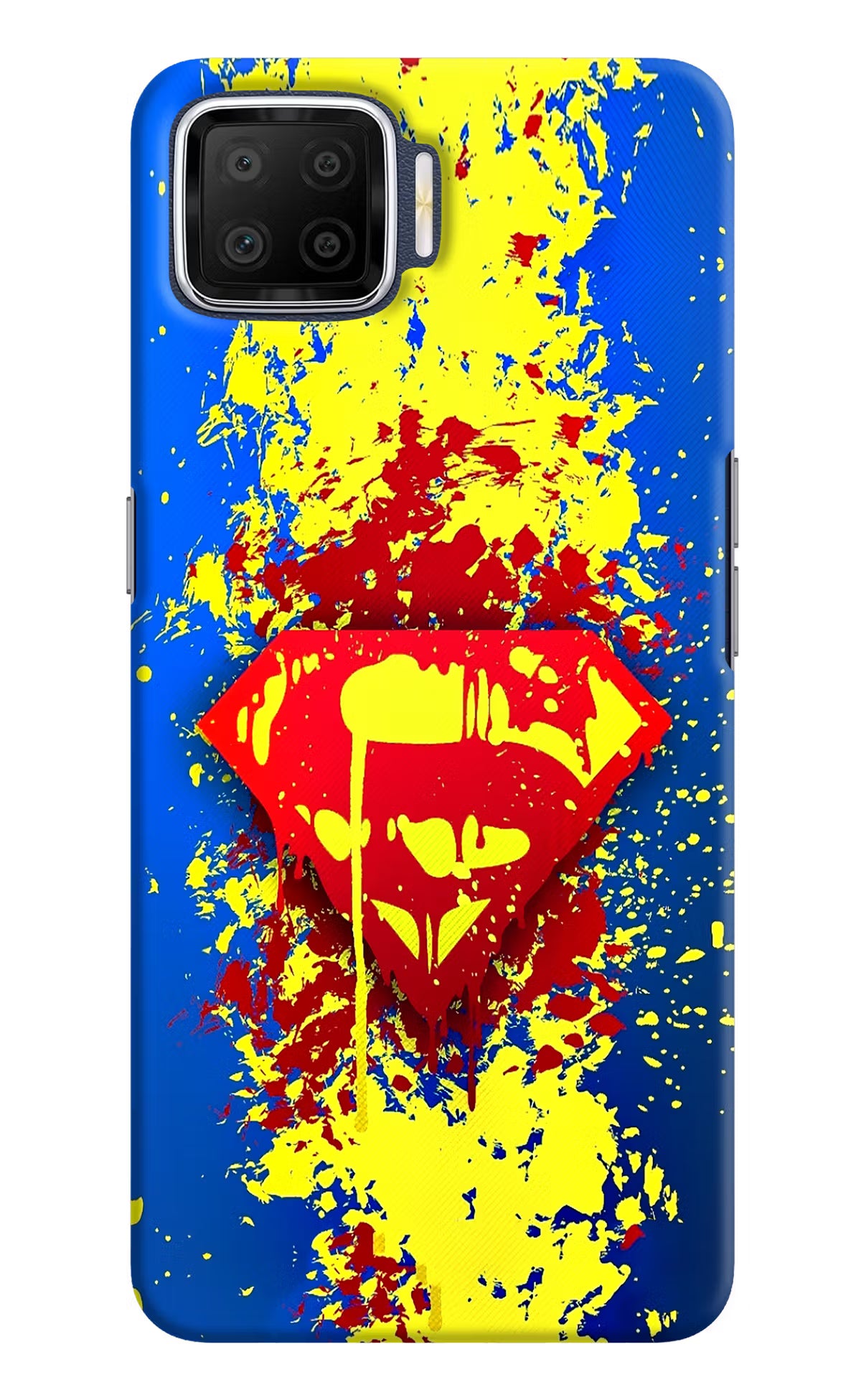 Superman logo Oppo F17 Hard Case Back Cover by Casekaro