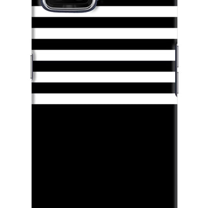Black and White Print Oppo F17 Hard Case Back Cover by Casekaro