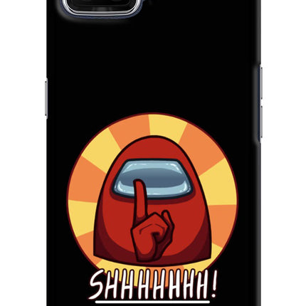 Among Us Shhh! Oppo F17 Hard Case Back Cover by Casekaro