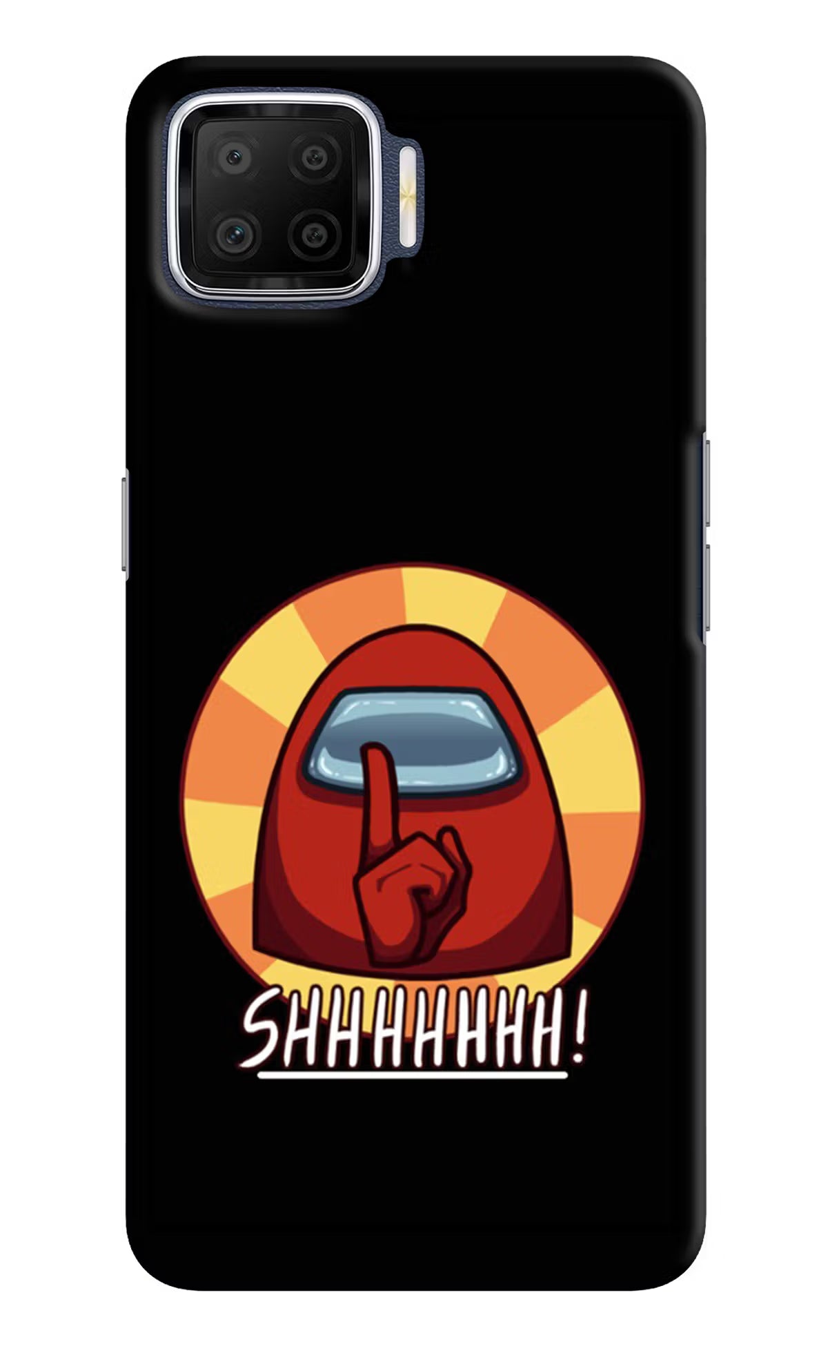 Among Us Shhh! Oppo F17 Hard Case Back Cover by Casekaro