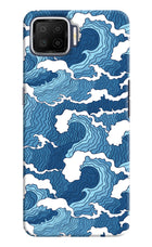 Blue Waves Oppo F17 Hard Case Back Cover by Casekaro