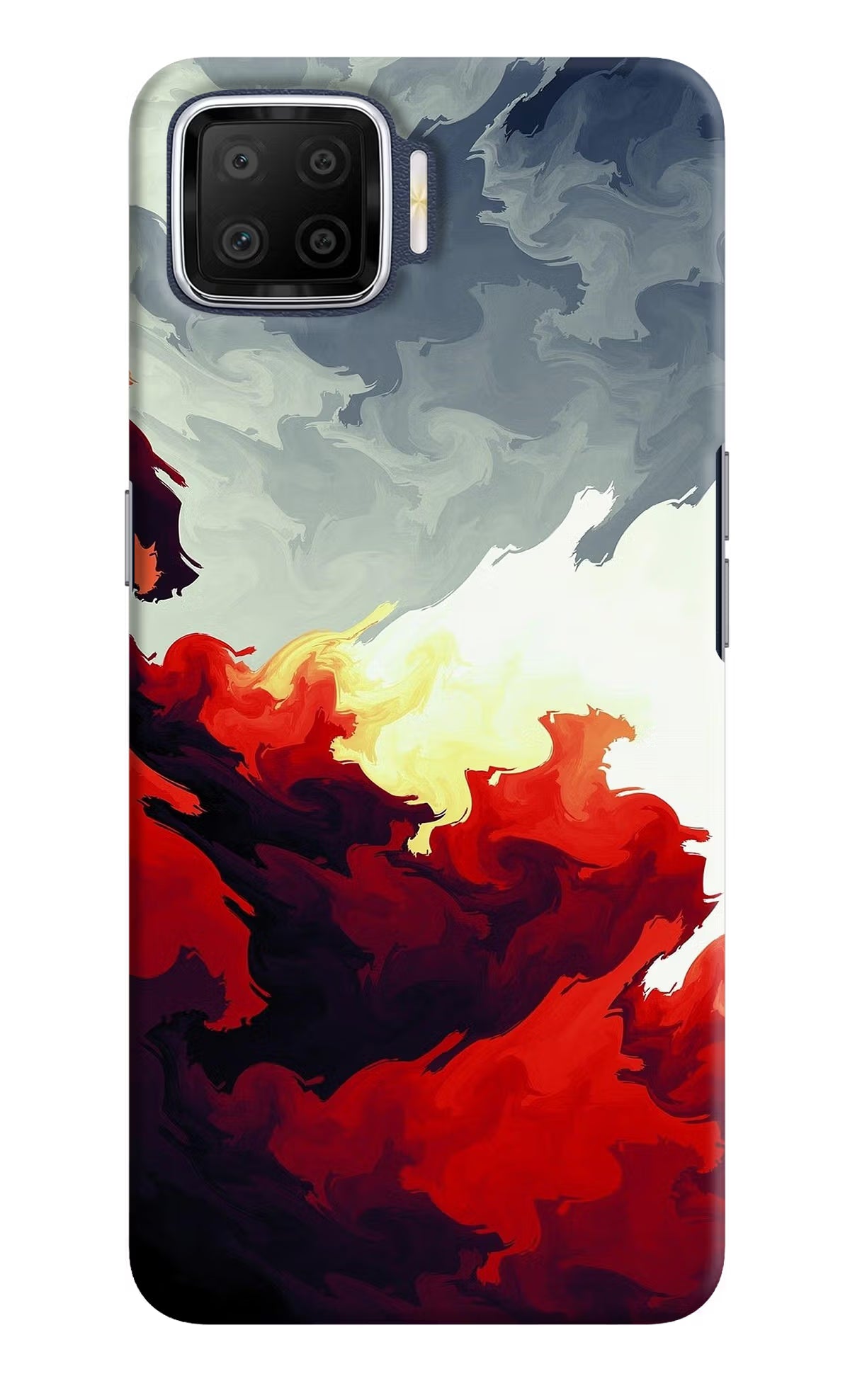 Fire Cloud Oppo F17 Hard Case Back Cover by Casekaro
