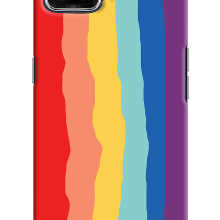 Rainbow Oppo F17 Hard Case Back Cover by Casekaro