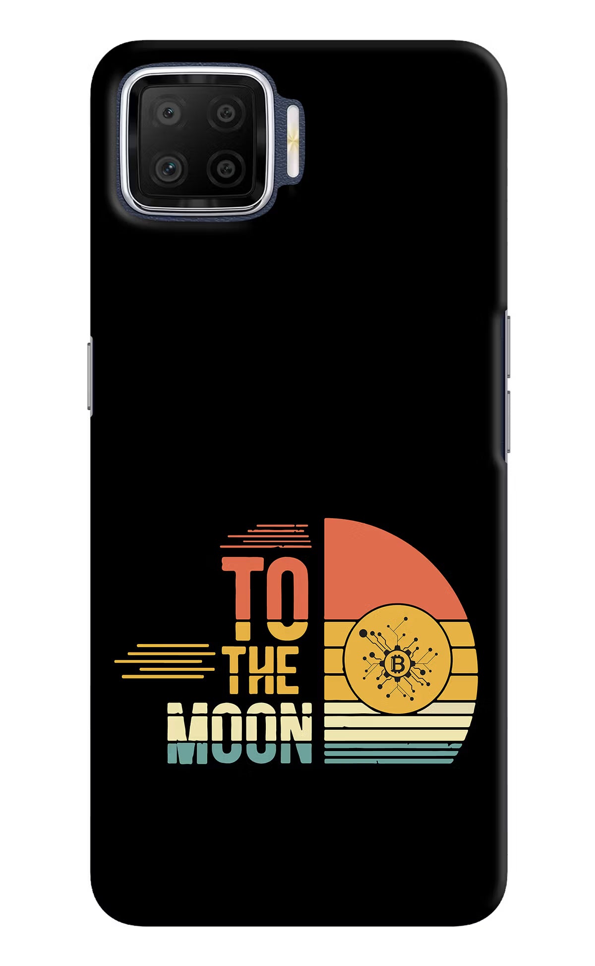 To the Moon Oppo F17 Hard Case Back Cover by Casekaro