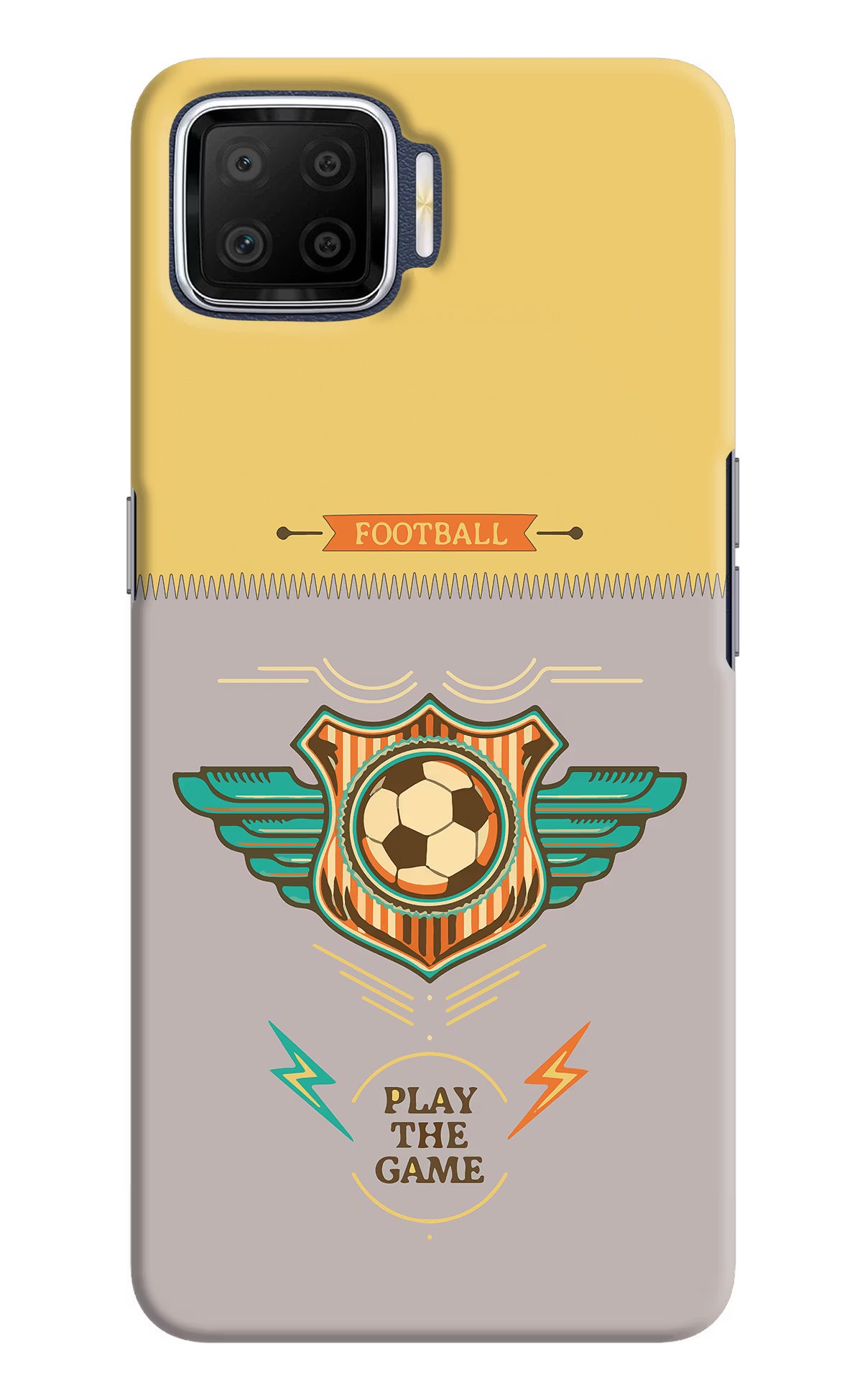 Football Oppo F17 Hard Case Back Cover by Casekaro
