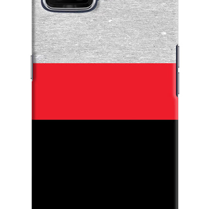 Tri Color Pattern Oppo F17 Hard Case Back Cover by Casekaro