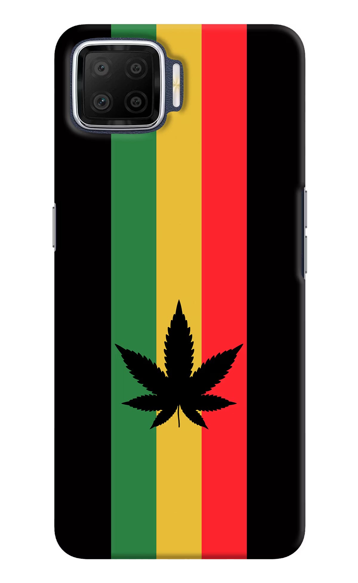 Weed Flag Oppo F17 Hard Case Back Cover by Casekaro